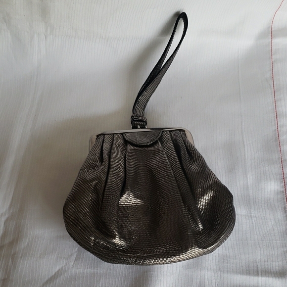 Kenneth Cole Metallic Silver Clutch - Picture 4 of 4